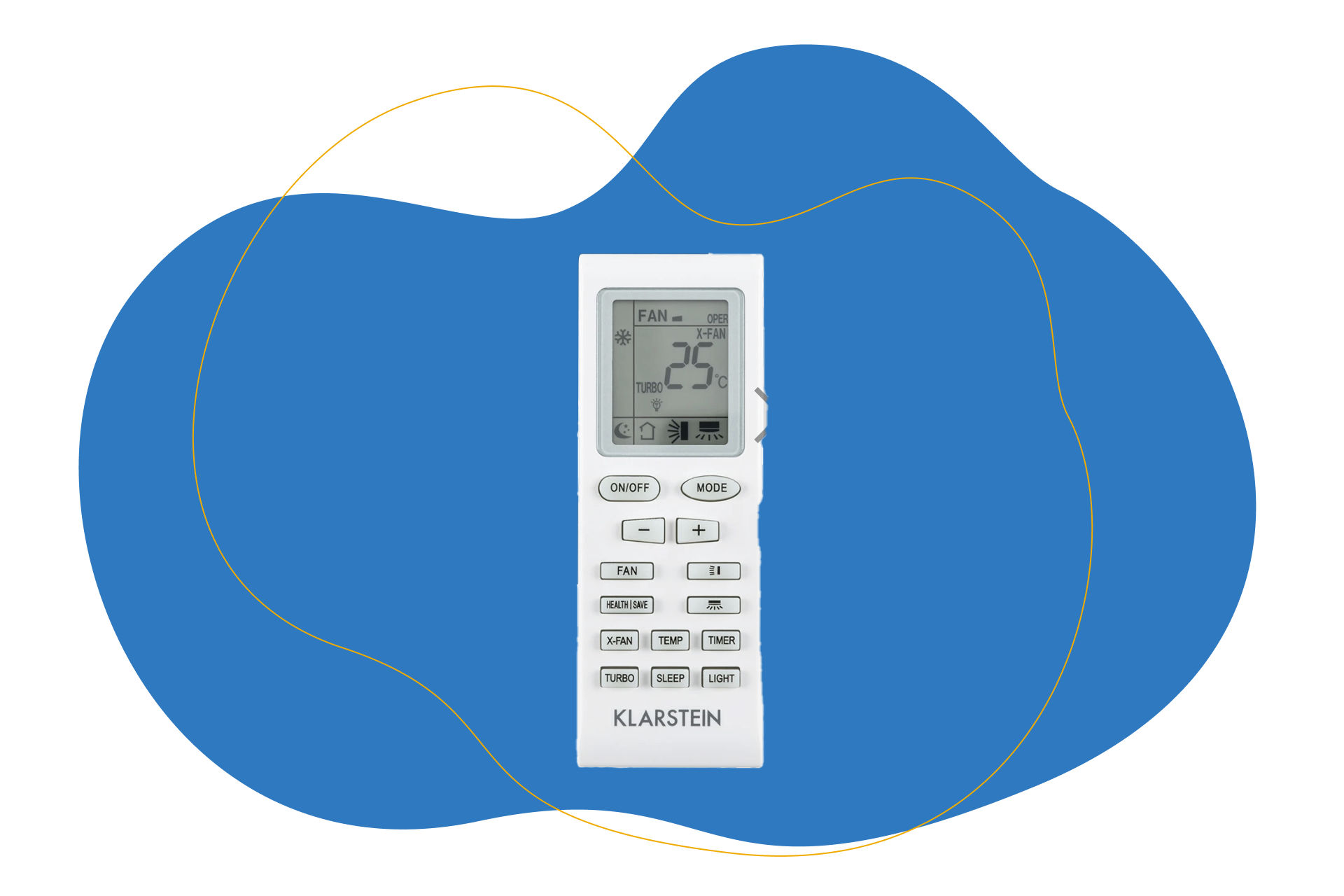 Fernbedienung der Klarstein New Breeze 7 als Alternative zu mobilen Aldi Klimaanlagen